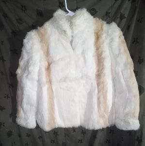 Rabbit fur coat